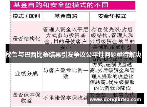 秘鲁与巴西比赛结果引发争议公平性问题亟待解决